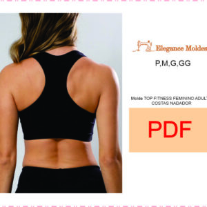 MOLDE TOP FITNESS FEMININO ADULTO COSTAS NADADOR PDF tamanho real