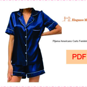 Pijama Americano Curto Feminino  P ao GG PDF DIGITAL