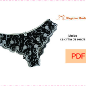 Molde modelagem calcinha de renda PP,P,M,G,GG,EG