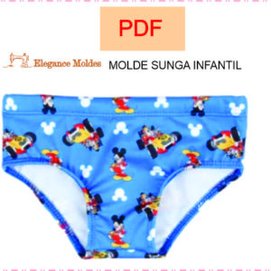 MOLDE SUNGA INFANTIL 1 A 14 ANOS