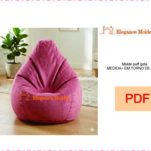 Molde puff gota MEDIDA= EM TORNO DE 1,30m