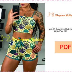 MOLDE Conjuntinho Modinha Verão (P ao XG)