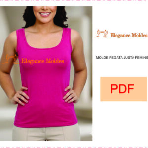 MOLDE REGATA JUSTA FEMININA  PP,P,M,G,GG,XG,XXG